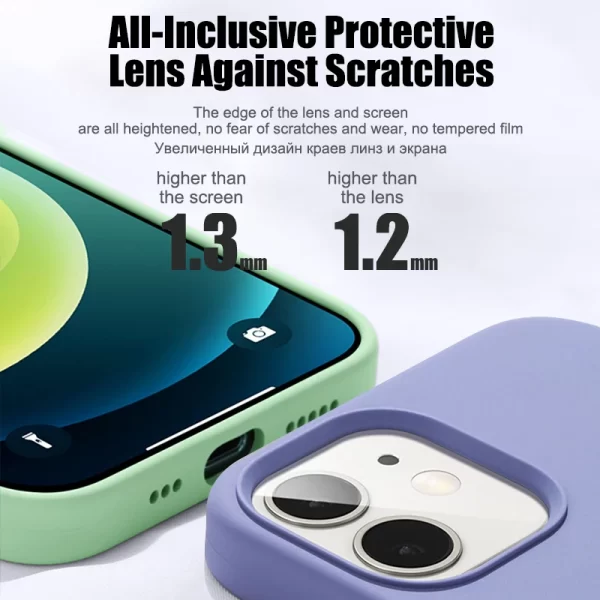 Liquid Silicone Shockproof Case For Apple iPhone 16 15 14 12 11 13 Pro Max Soft Cute Back Cover 16 14 15 Plus Phone Accessories - Image 2